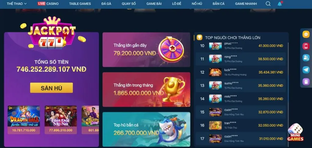 Tổng hợp các trò chơi cá cược tại VN88UP bao gồm thể thao, casino, bắn cá và nổ hũ